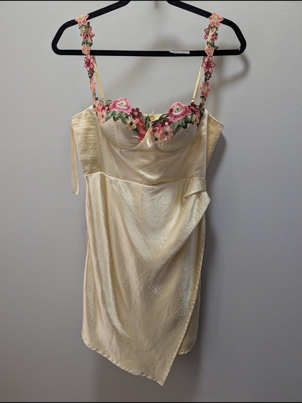 Here Comes The Sun Butter Yellow Embroidered Dress